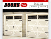 Tablet Screenshot of doorsbymike.com